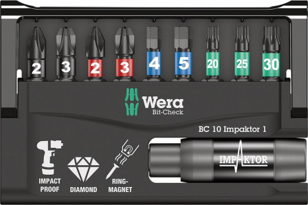 Jeu d'embouts Bit-Check 10 Impaktor 1 
