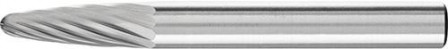 Fraise sur tige carbure forme ogive bout rond 06183 6mm 6x18mm 