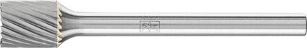 Mini-fraise sur tige carbure cylindrique avec denture frontale 0607 5 3mm 6x7mm 