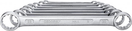 Jeu de clés polygonales doubles DIN837B 6-22mm 8 pièces 