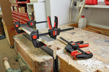Serre-joint de table à une main 150x60mm / 120-310mm 2 pièces 