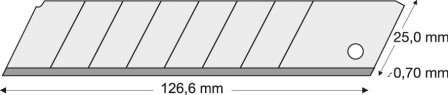 Lame sécable 25mm Pack de10 pièces 