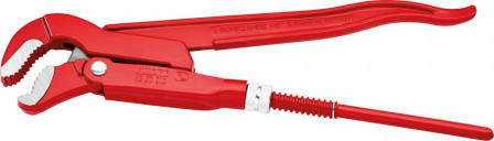 Cle serre-tubes en S revetement poudre, rouge 320 mm 