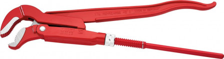 Cle serre-tubes en S revetement poudre, rouge 420 mm 