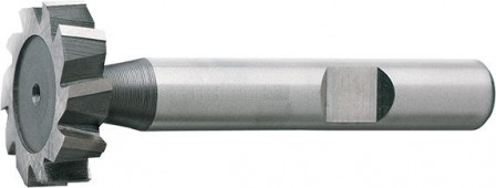 Fraise Woodruff courte DIN850 HSSCo8 TiALN type N forme D 19,5x6mm  