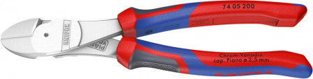 Pince coupante diagonale grande puissance chromée avec branches multicomposant 160mm 