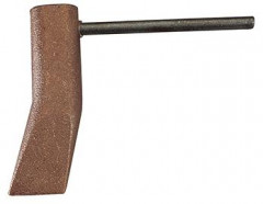 Panne cuivre forme marteau avec tige fer coudée pou manche à propane 350g  