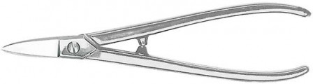 Ciseaux d'orfèvre droits nickelés 180mm 