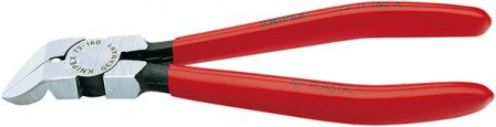 Pince coupante diagonale pour plastique coudée 45°160mm 