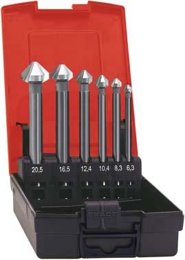 Jeu de fraises coniques extra-longues NU HSS 90° 6,3-20,5mm 
