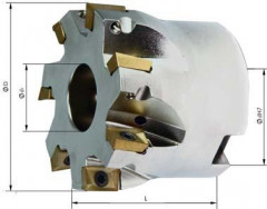 Fraise surfacer-dresser 90° D6 arrosage central D40mm pour APKT10