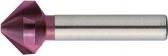 Fraise conique DIN335 HSS TiALN FORME C queue cylindrique 90° 12,4mm  