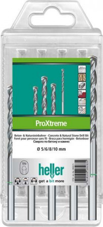 Jeu de forets béton ProXtreme 4/5/6/8/10mm 