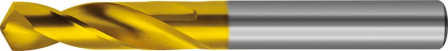 Foret extra-court DIN6539 carbure monobloc TiN type N queue cylindrique 1,10mm  