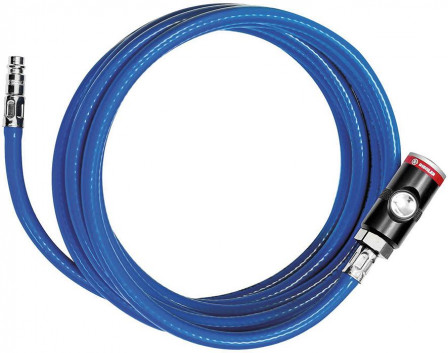 Kit tuyau flexible avec coupleur à bouton-poussoir13x3,5mm 10m bleu 