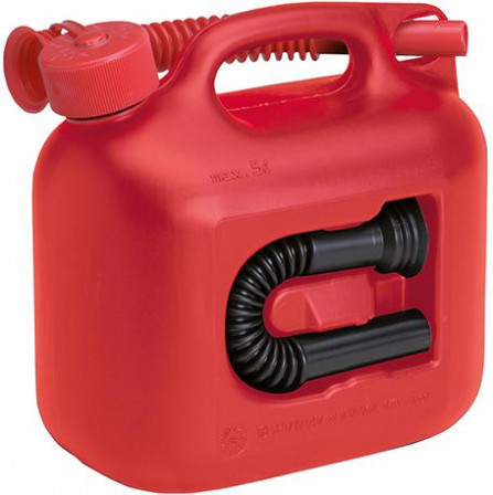 Bidon d'essence Premium plastique capacité nominale 5l rouge 