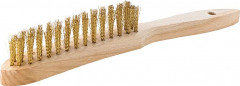 Brosse à main laiton ondulée 4 rangs mm  