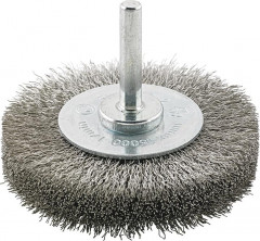 Brosse circulaire inox ondulée 70x6x mm  