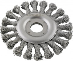 Brosse circulaire acier torsadée 115x mm  