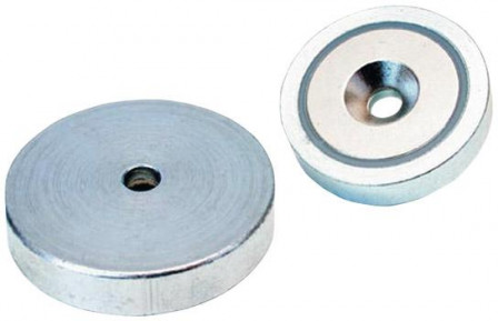 Aimant plat NdFeB avec alésage 40x8mm 