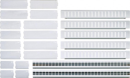 Jeu de compartimentage pour tiroirs 568x398mm 23 pièces