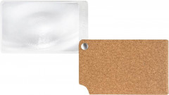 Loupe carte bancaire marron visoPOCKET 2,5x cuir  