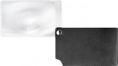 Loupe carte bancaire noire visoPOCKET 2,5x cuir  