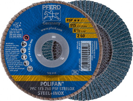 Disque à lamelles Z 60PSFdroit 115mm G60 