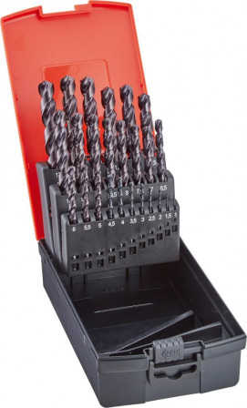 Jeu de forets hélicoïdauxDIN338 HSSE TiALN type N 1-13mm 