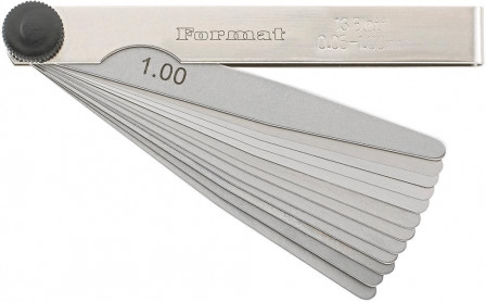 Jauge d'épaisseur haute précision 13 lames 0,05-1mm T3 
