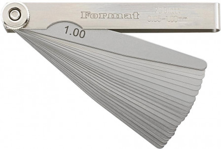 Jauge d'épaisseur haute précision 20 lames 005-1mmT3 