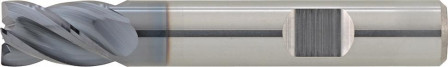 Fraise HPC courte carbure monobloc type INOX TiALN 35/38° D4 18mm  