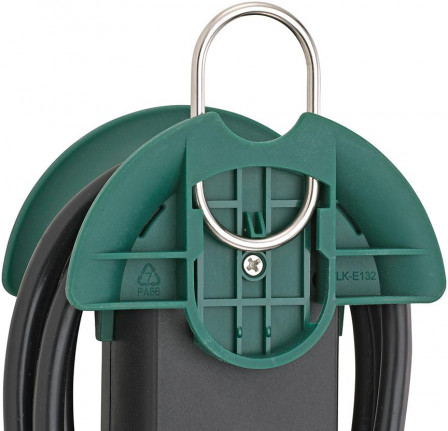 Rallonge multiprises H05VV-F3G1,5 3m 5 prises rétracteur et crochet 