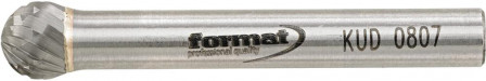 Fraise sur tige carbure forme sphérique 0807 C 6mm8x7mm 