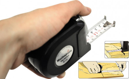 Mètre-ruban de poche Talmeter 6mx25mm blanc 