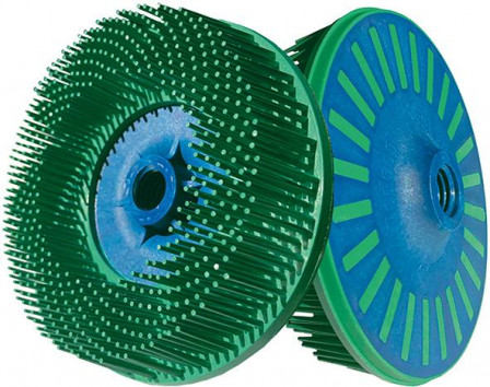 Brosse de polissage radiale M14 Ø 115x38mm A50 vert 
