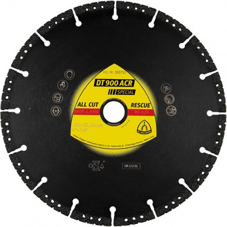 Disque à tronçonner diamantée DT 900 ACR Special 125x2,8X22, 23mm 