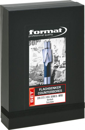 Jeu de fraises à lamer avant-trou 3mm, DIN373 M3-M10 