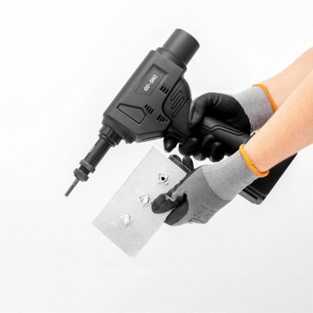 Riveteuse à écrous aveug.rechargeable GO-SN 1 ds 1mallette 2Ah 36W 2xbatt. et chargeur M5-10 