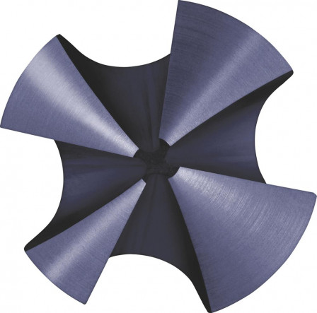 Fraise conique DIN335C HSS 90° 25,0mm TiAlN avec4 dents à pas variable queue à 3 méplats