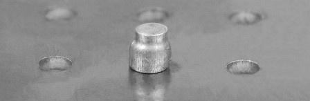 Rivet aveugle CUP alu/acier tête goutte de suif 3,2x6,5mm 