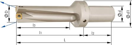 Foret à plaquettes pour plaquette arrosage central Dx3 38mm