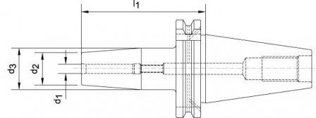 Mandrin de frettage DIN69871 queue SK40 10,0x130mm