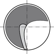Fraise une dent NU HSCo5 5,0mm 