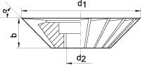 Fraise queue d'aronde DIN842 HSS forme A 60° 63x20mm 