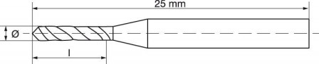 Microforet DIN1899 HSSE forme A 0,6mm  