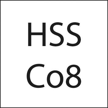 Fraise courte DIN844 HSSCo8 type NF D3 18mm  