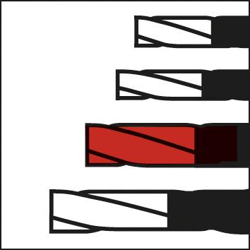 Fraise longue DIN 844 HSSCo8 20,0mm  