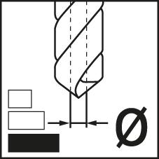 Foret hélicoïdal TB NU carbure monobloc FIRE queue 6537-HE 5xD 4,80mm  