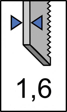 Lame de scie sabre 229x25x1,6mm 6dents pack de 2 